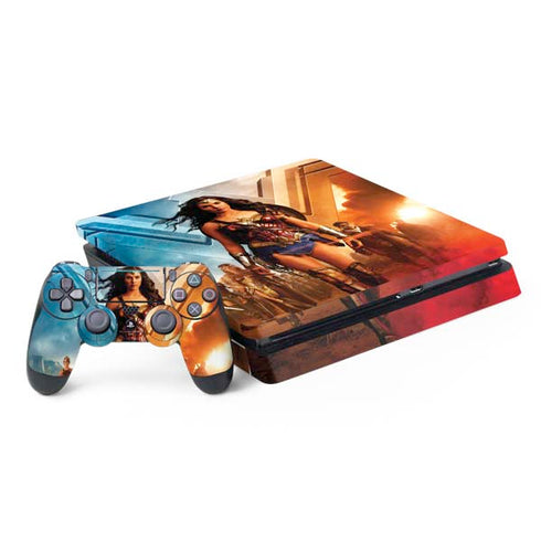 DC Comics Wonder Woman Main characters Poster PS4 Slim Bundle Skin