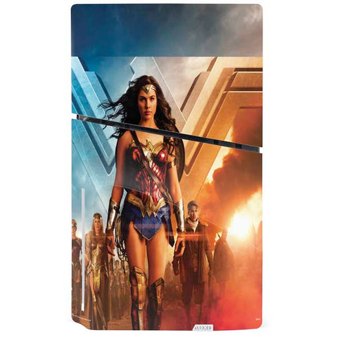DC Comics Wonder Woman Main characters Poster PS5 Slim Disk Console Skin