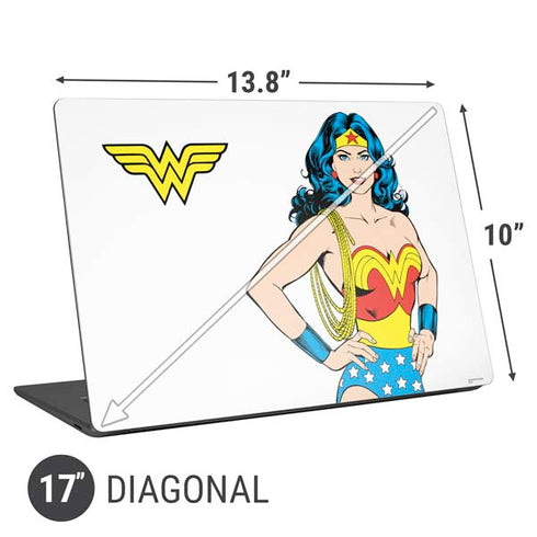 DC Comics Wonder Woman Classic Art Pose Universal Laptop 17in (13.8 x 10in) Skin