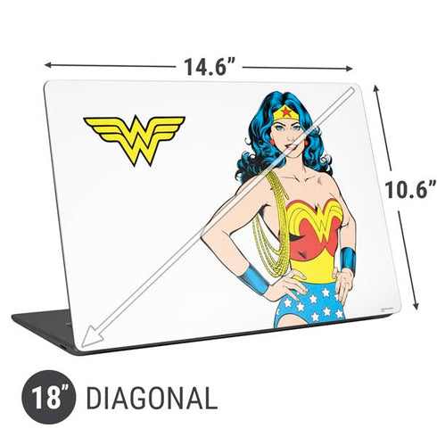DC Comics Wonder Woman Classic Art Pose Universal Laptop 18in (14.6 x 10.6in) Skin