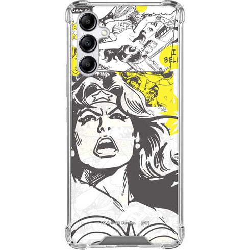 DC Comics Wonder Woman Vintage Comic Art Galaxy A15 5G Clear Case