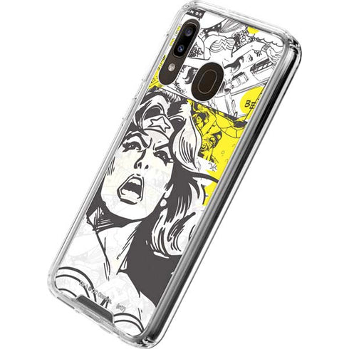 DC Comics Wonder Woman Vintage Comic Art Galaxy A30 Clear Case