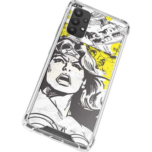 DC Comics Wonder Woman Vintage Comic Art Galaxy A32 5G Clear Case