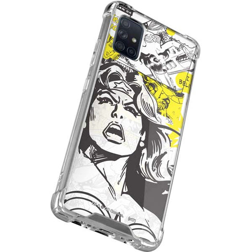 DC Comics Wonder Woman Vintage Comic Art Galaxy A51 5G Clear Case