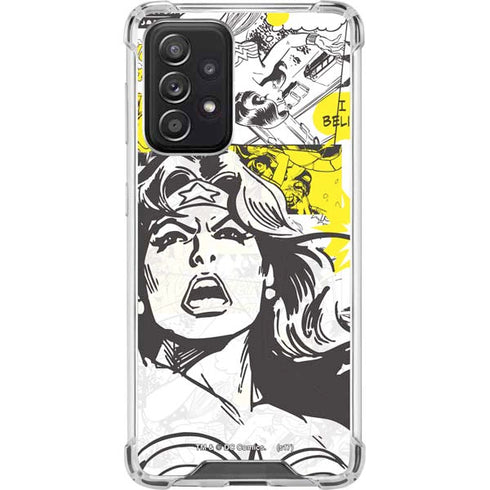 DC Comics Wonder Woman Vintage Comic Art Galaxy A52 5G Clear Case