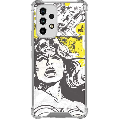 DC Comics Wonder Woman Vintage Comic Art Galaxy A53 5G Clear Case