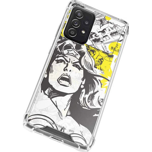 DC Comics Wonder Woman Vintage Comic Art Galaxy A72 5G Clear Case