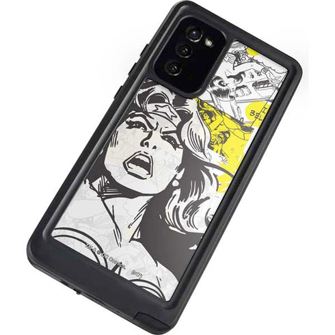 DC Comics Wonder Woman Vintage Comic Art Galaxy Note20 5G Waterproof Case
