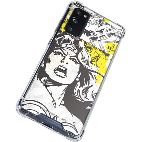DC Comics Wonder Woman Vintage Comic Art Galaxy S20 FE Clear Case