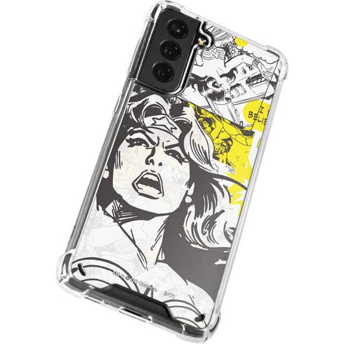 DC Comics Wonder Woman Vintage Comic Art Galaxy S21 5G Clear Case