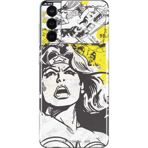 DC Comics Wonder Woman Vintage Comic Art Galaxy S21 5G Skin