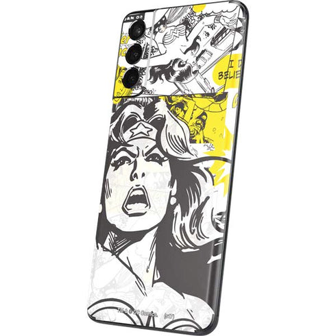 DC Comics Wonder Woman Vintage Comic Art Galaxy S21 5G Skin