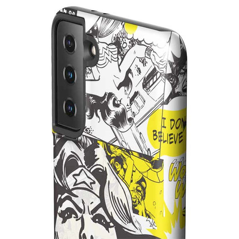 DC Comics Wonder Woman Vintage Comic Art Galaxy S21 FE Pro Case