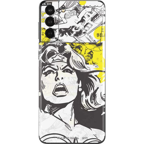 DC Comics Wonder Woman Vintage Comic Art Galaxy S21 Plus 5G Skin
