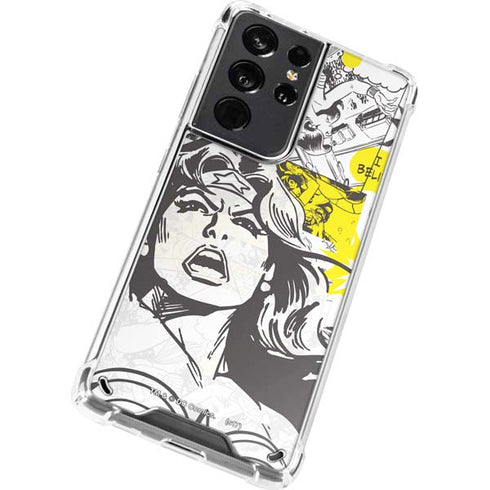DC Comics Wonder Woman Vintage Comic Art Galaxy S21 Ultra 5G Clear Case