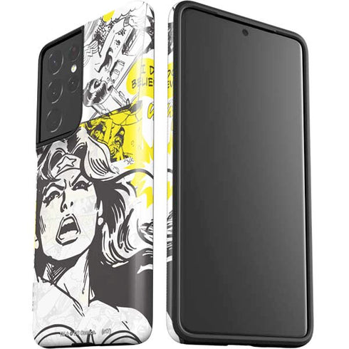DC Comics Wonder Woman Vintage Comic Art Galaxy S21 Ultra 5G Pro Case