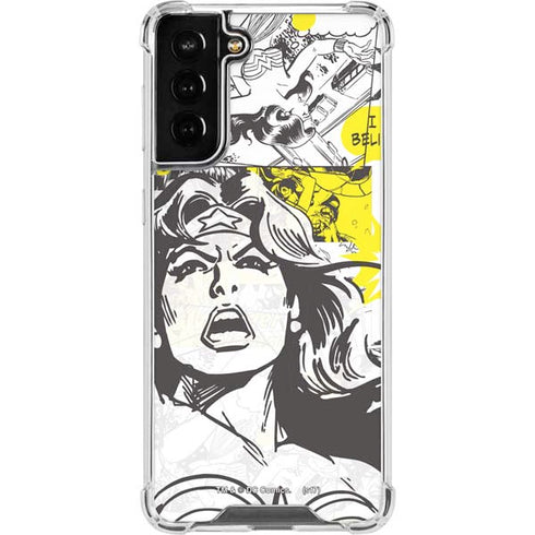 DC Comics Wonder Woman Vintage Comic Art Galaxy S22 Plus Clear Case