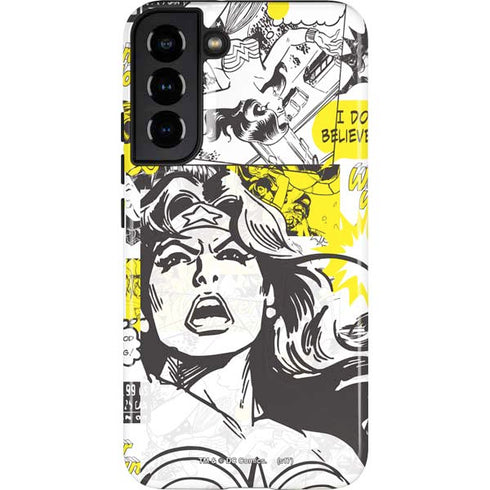 DC Comics Wonder Woman Vintage Comic Art Galaxy S22 Plus Pro Case