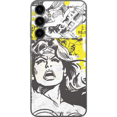 DC Comics Wonder Woman Vintage Comic Art Galaxy S23 FE Skin