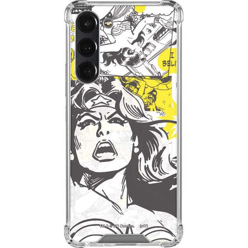 DC Comics Wonder Woman Vintage Comic Art Galaxy S23 Plus Clear Case