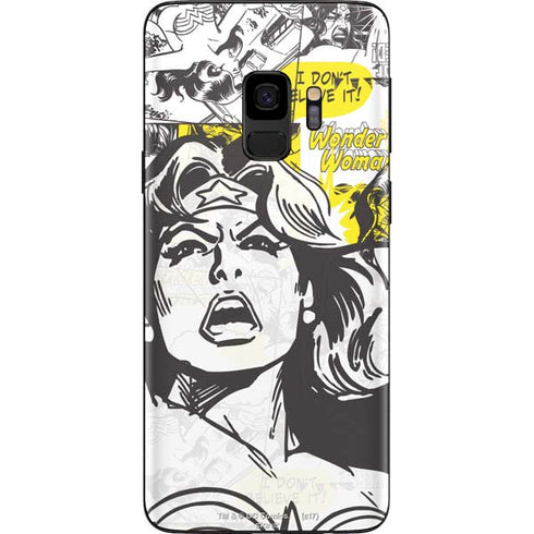 DC Comics Wonder Woman Vintage Comic Art Galaxy S9 Skin