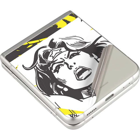 DC Comics Wonder Woman Vintage Comic Art Galaxy Z Flip3 5G Skin