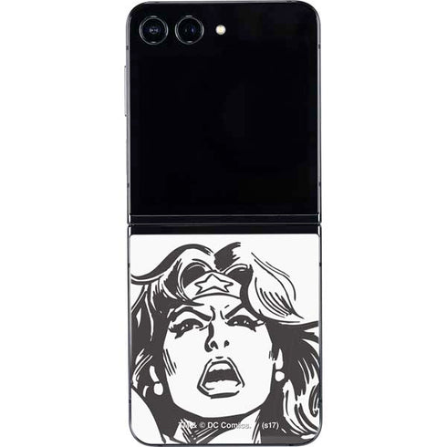 DC Comics Wonder Woman Vintage Comic Art Galaxy Z Flip5 5G Skin