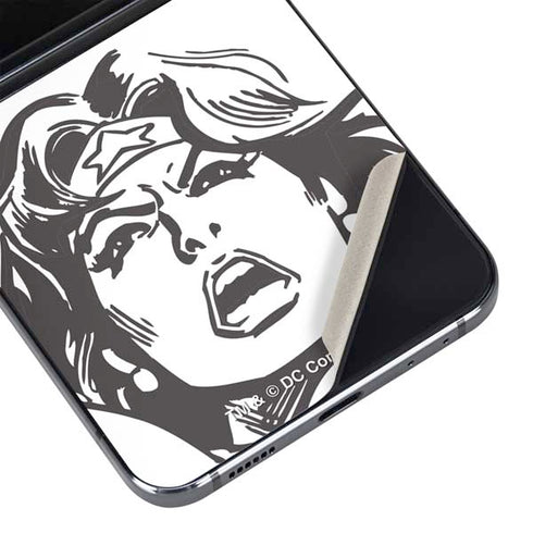 DC Comics Wonder Woman Vintage Comic Art Galaxy Z Flip5 5G Skin