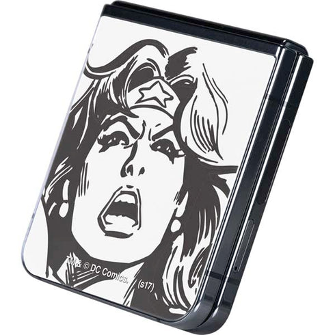 DC Comics Wonder Woman Vintage Comic Art Galaxy Z Flip5 5G Skin