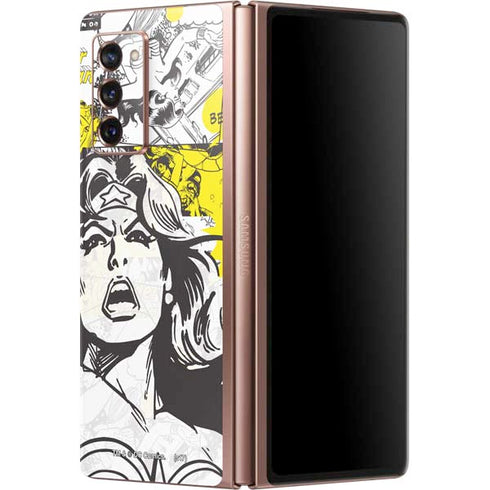 DC Comics Wonder Woman Vintage Comic Art Galaxy Z Fold2 5G Skin