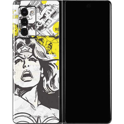 DC Comics Wonder Woman Vintage Comic Art Galaxy Z Fold2 5G Skin