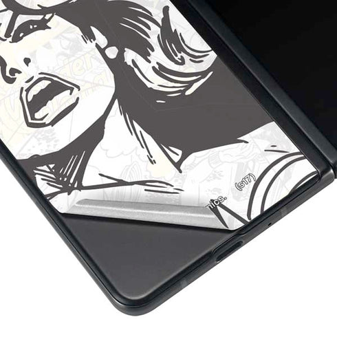 DC Comics Wonder Woman Vintage Comic Art Galaxy Z Fold3 5G Skin