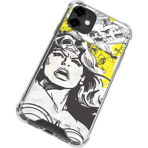 DC Comics Wonder Woman Vintage Comic Art iPhone 12 Clear Case