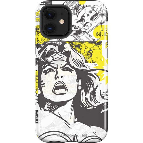 DC Comics Wonder Woman Vintage Comic Art iPhone 12 Impact Case