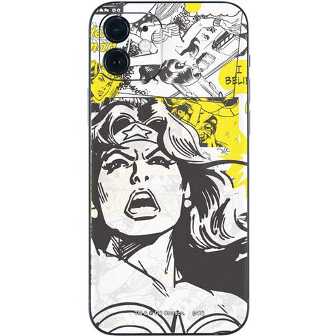 DC Comics Wonder Woman Vintage Comic Art iPhone 12 Skin