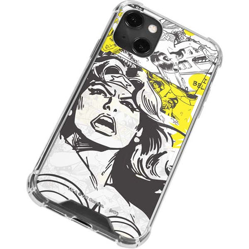 DC Comics Wonder Woman Vintage Comic Art iPhone 13 Mini Clear Case
