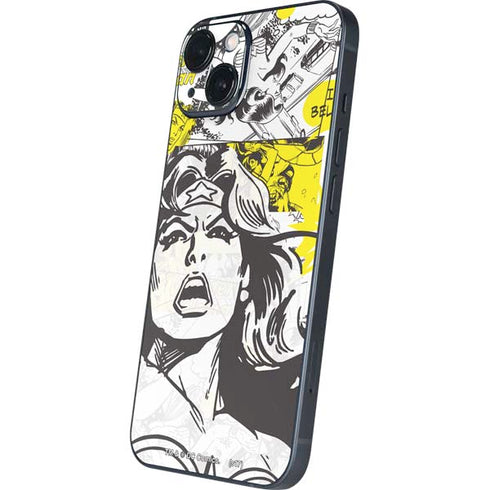 DC Comics Wonder Woman Vintage Comic Art iPhone 15 Plus Skin