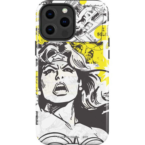 DC Comics Wonder Woman Vintage Comic Art iPhone 15 Pro Max Impact Case