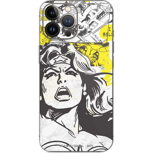 DC Comics Wonder Woman Vintage Comic Art iPhone 14 Pro Max Skin