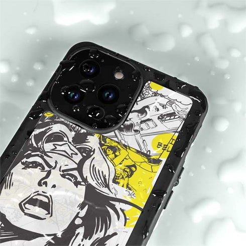 DC Comics Wonder Woman Vintage Comic Art iPhone 14 Pro Waterproof Case