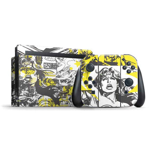 DC Comics Wonder Woman Vintage Comic Art Nintendo Switch Bundle Skin