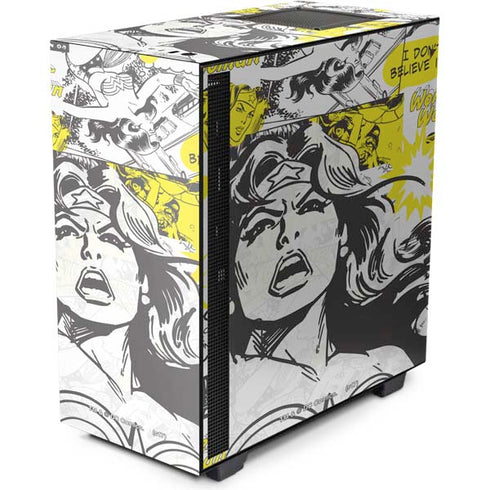 DC Comics Wonder Woman Vintage Comic Art NZXT H510 Compact ATX Mid-Tower Case Skin