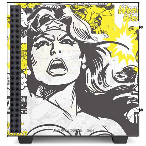 DC Comics Wonder Woman Vintage Comic Art NZXT H510 Compact ATX Mid-Tower Case Skin