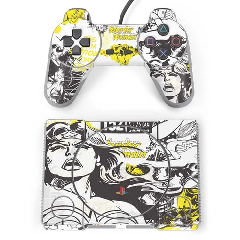 DC Comics Wonder Woman Vintage Comic Art PlayStation Classic Bundle Skin