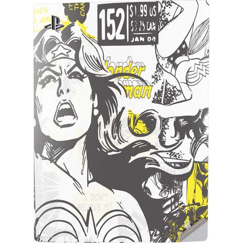 DC Comics Wonder Woman Vintage Comic Art PS5 Digital Edition Console Skin