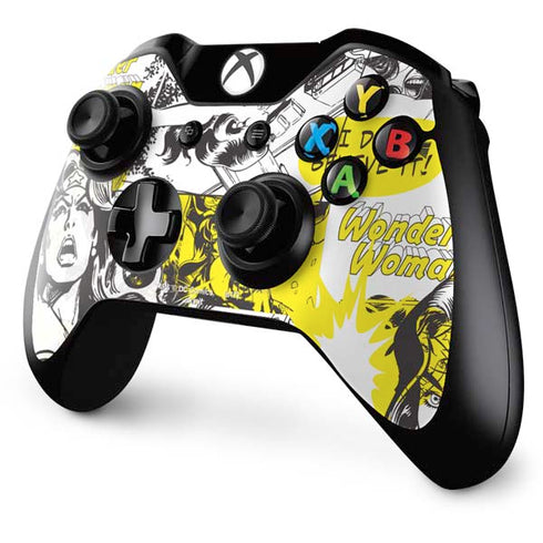 DC Comics Wonder Woman Vintage Comic Art Xbox One Controller Skin