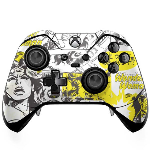 DC Comics Wonder Woman Vintage Comic Art Xbox One Elite Controller Skin