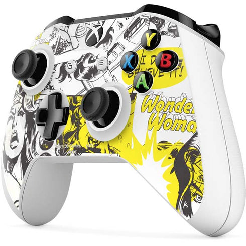 DC Comics Wonder Woman Vintage Comic Art Xbox One S Controller Skin