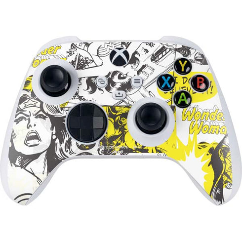 DC Comics Wonder Woman Vintage Comic Art Xbox Series S Controller Skin