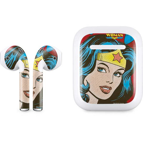 DC Comics Wonder Woman Vintage Profile Apple AirPods Skin